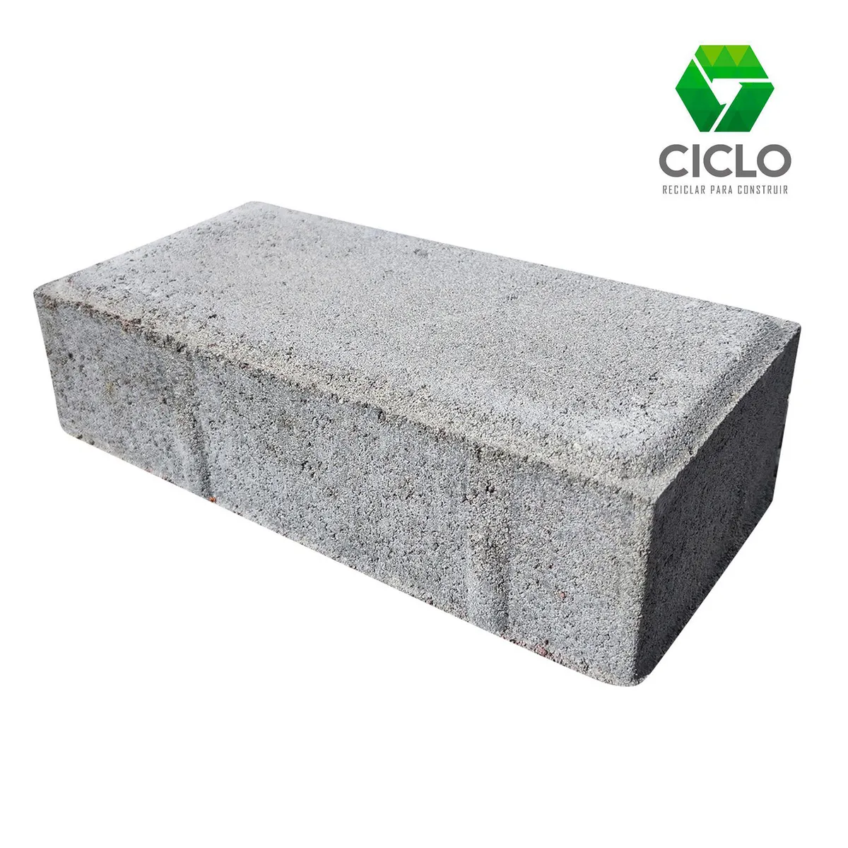  - Adoquin Ecológico Rectangular Natural 10x20x6cm