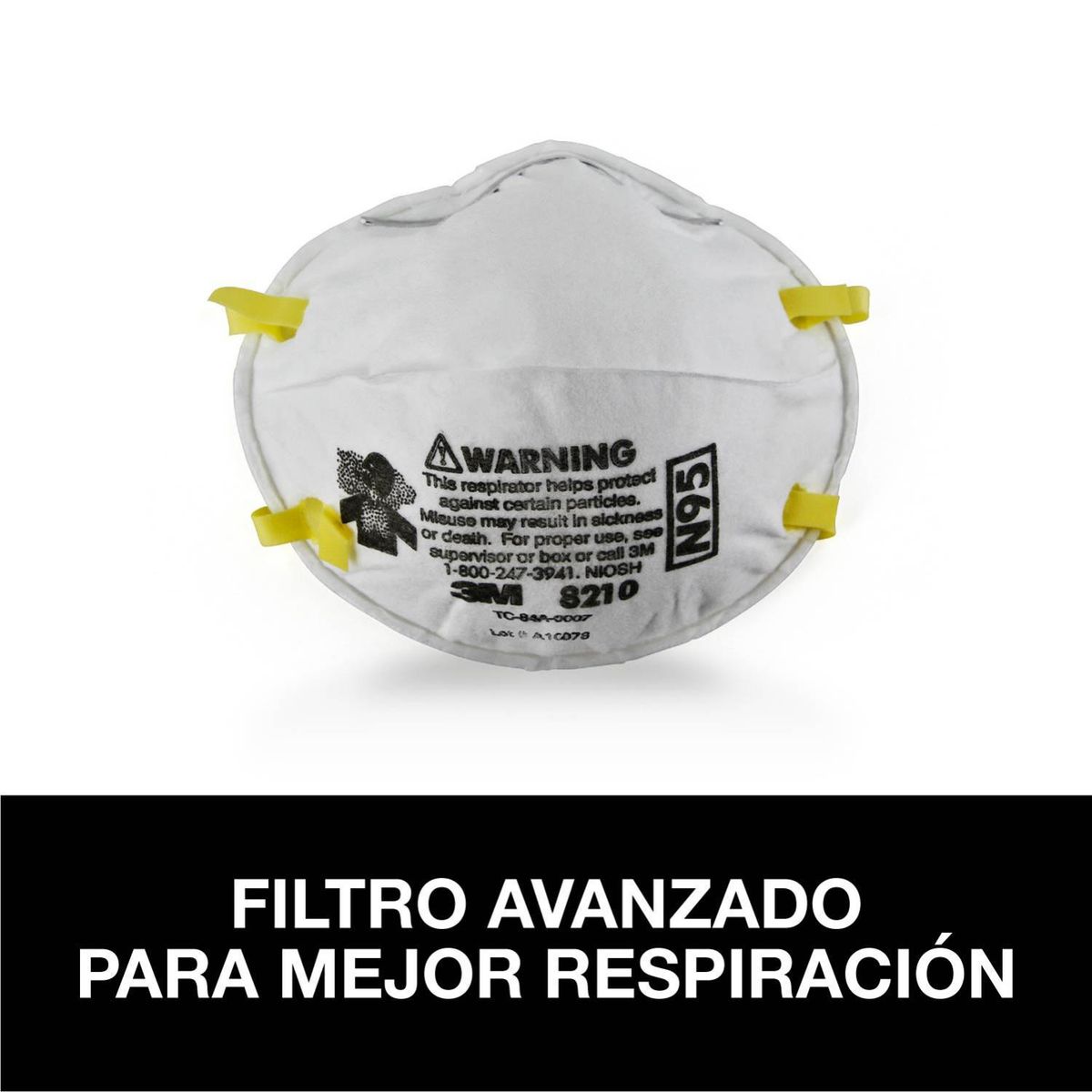 3M - Respirador de Alto Rendimiento 3M 8210