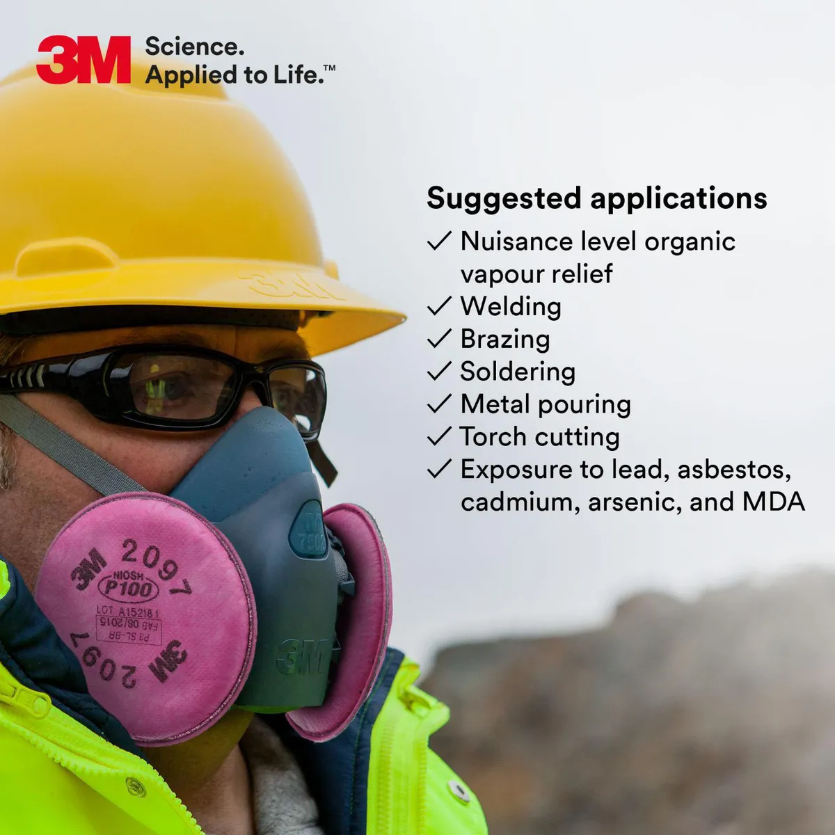 3M - Filtro 3M 2097 Pack 2 Und P100