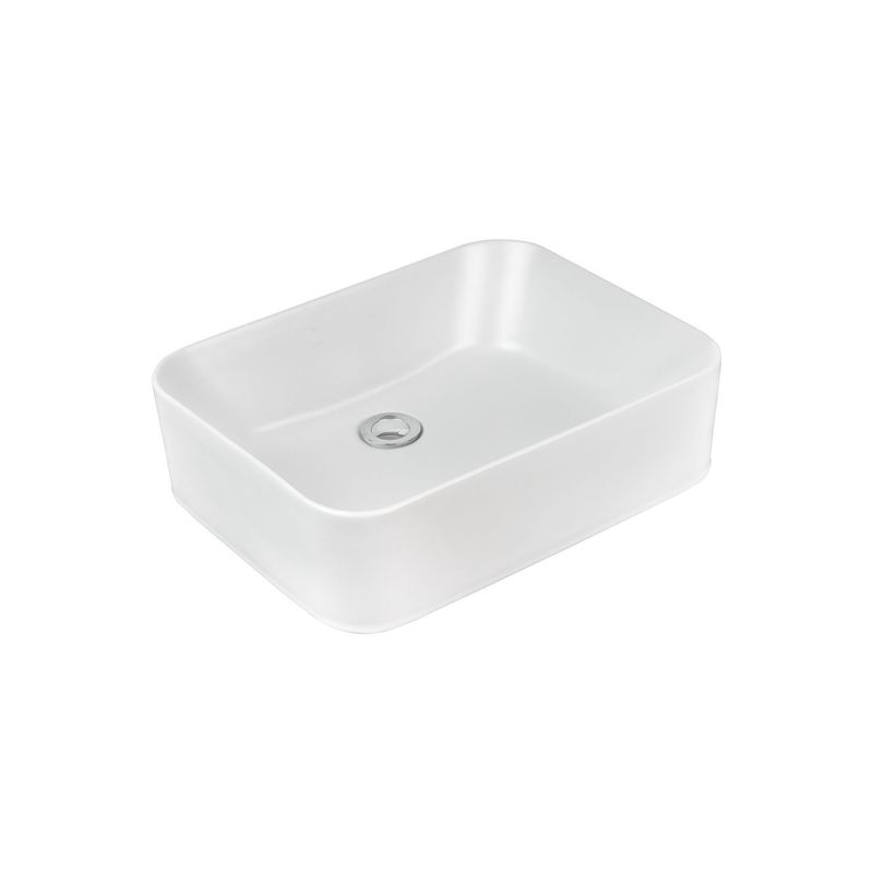 TREBOL - Lavatorio para Sobreponer Samoa Rectangular Blanco Mate