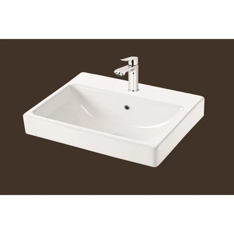 TREBOL - Lavatorio para Sobreponer Belize Rectangular Blanco