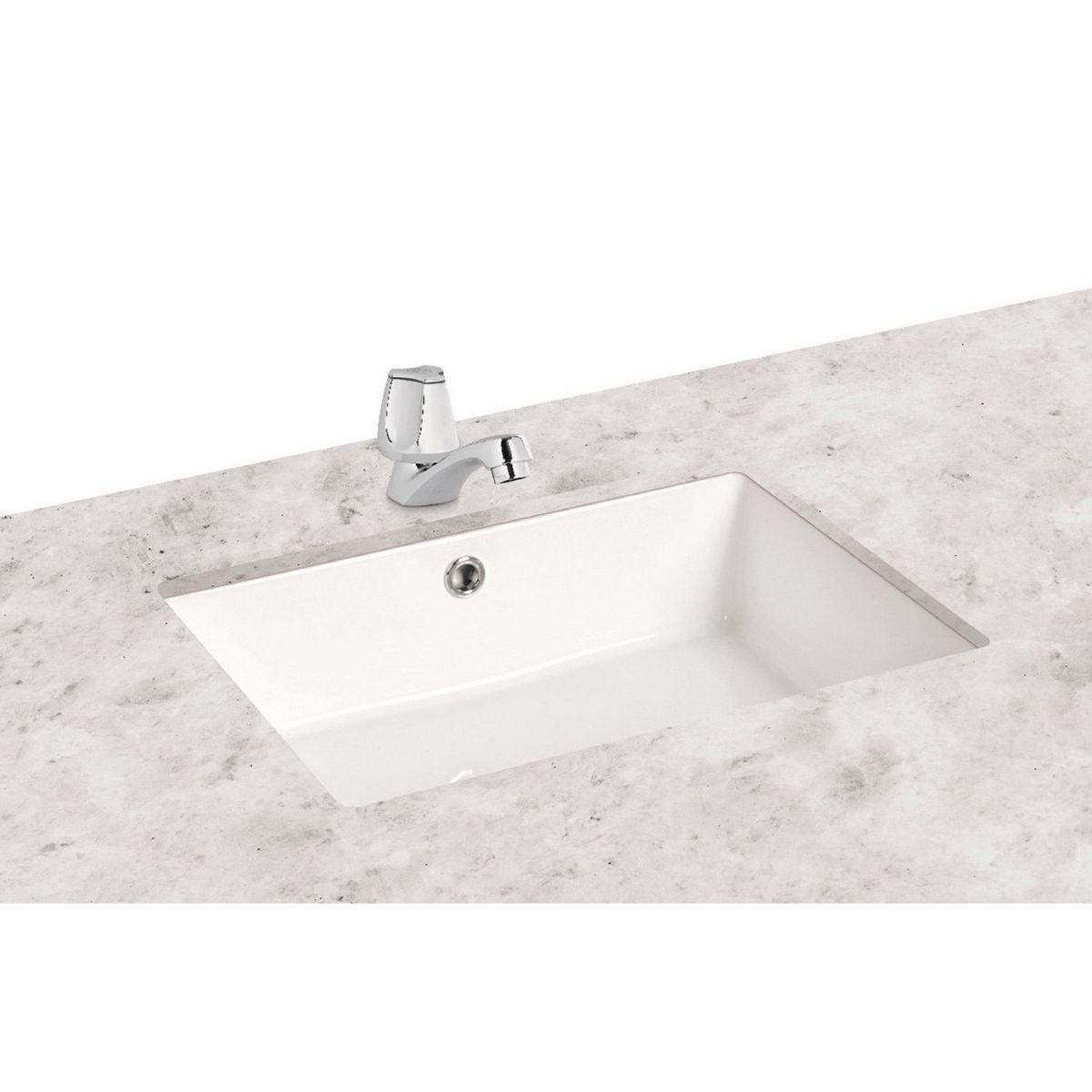 TREBOL - Lavatorio para Sobreponer Oxford Rectangular Blanco