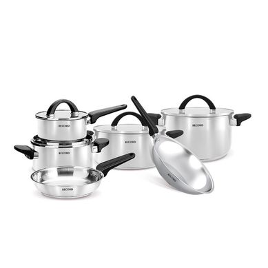 Juego de Ollas Belleza Acero Inoxidable 10 Piezas