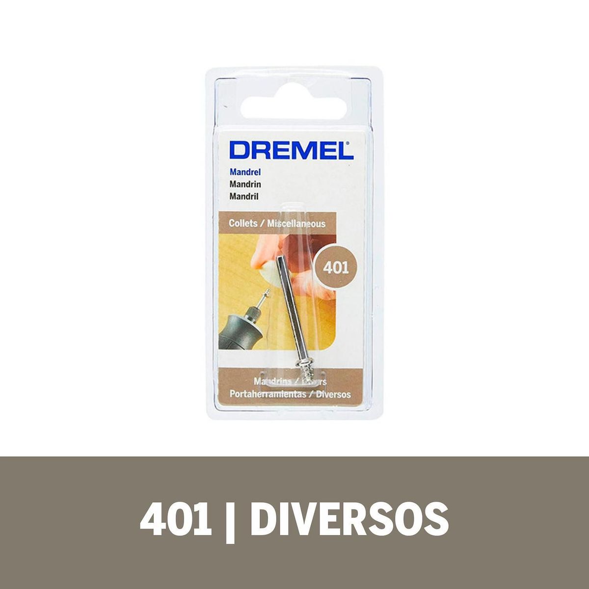 BOSCH - Mandril Vástago para Accesorios de Fieltro Dremel