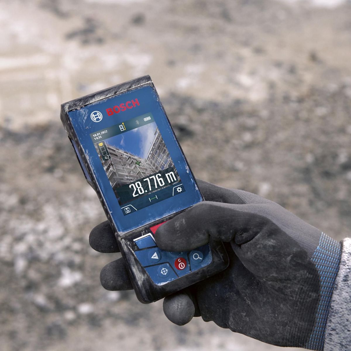 BOSCH - Medidor láser Bosch GLM 100-25 C alcance 100m con Bluetooth