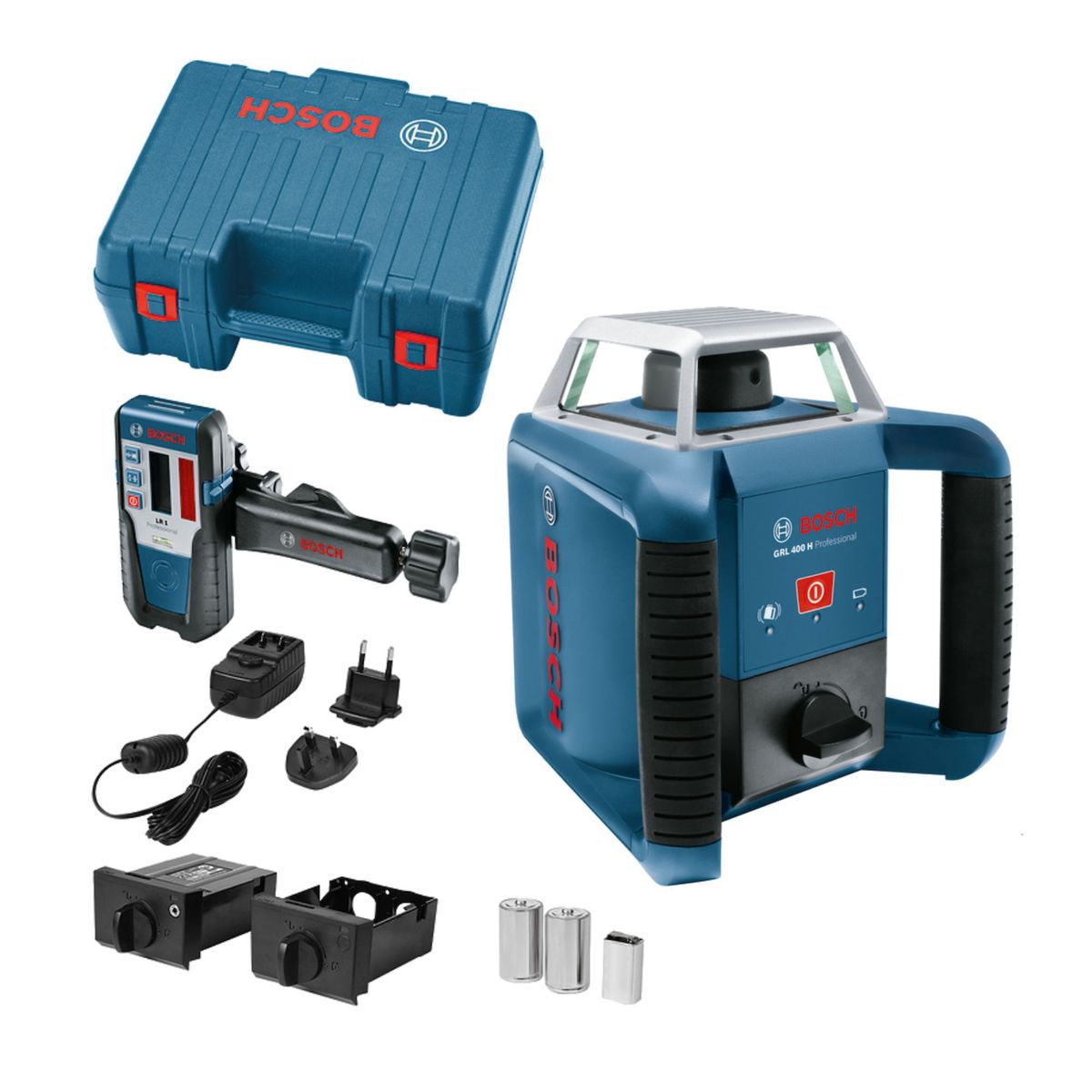 BOSCH - Nivel láser rotativo Bosch GRL 400 H, 400 metros 