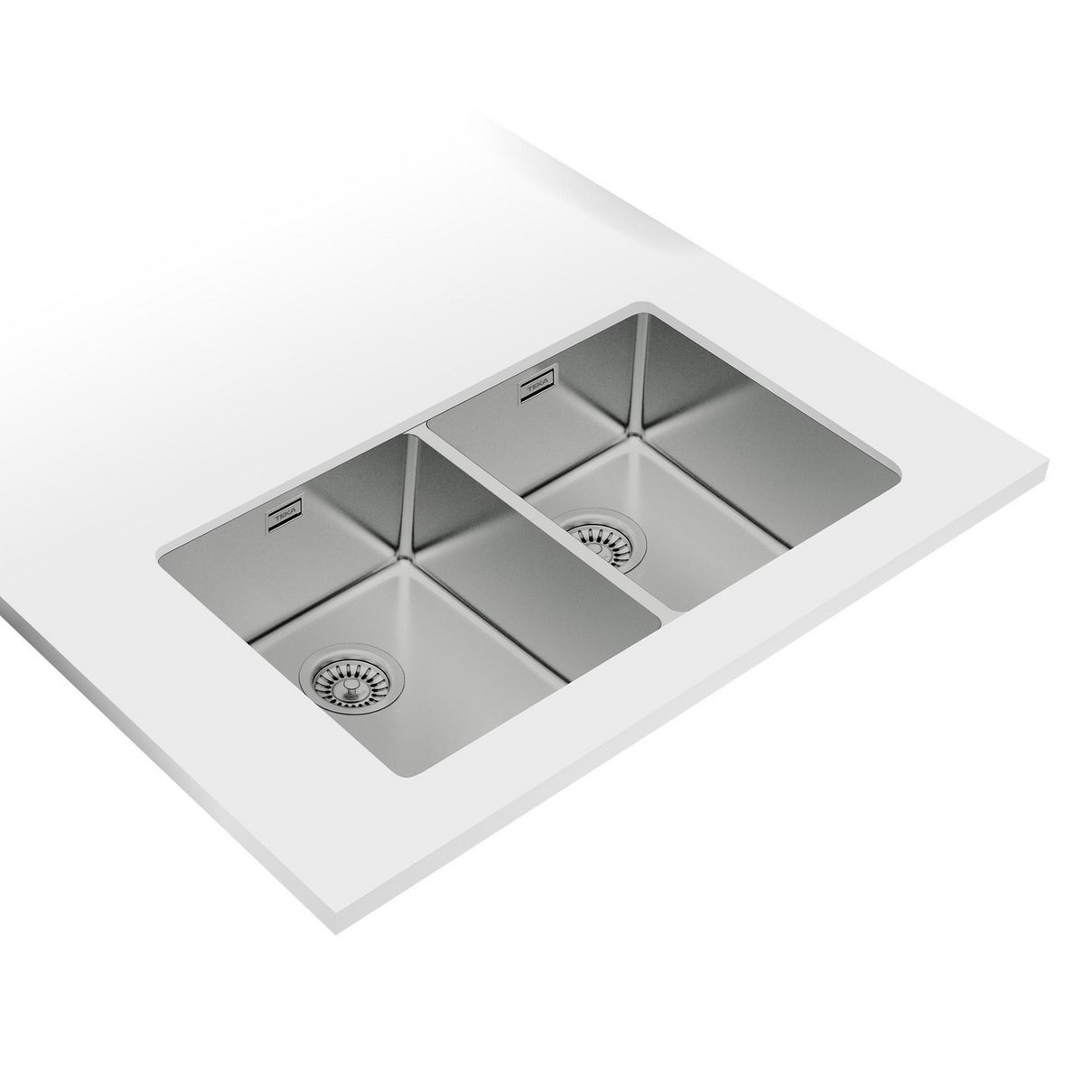 TEKA - Lavadero de Cocina Acero Inoxidable Teka 2 Pozas Be Linea RS15 2C 740 C/R