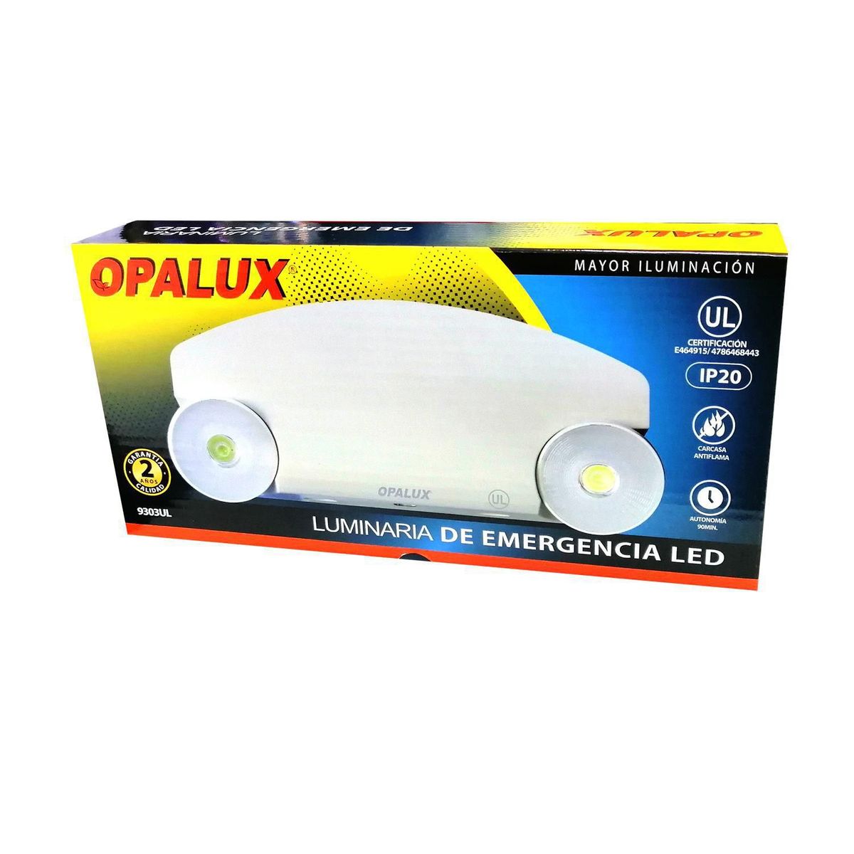 OPALUX - Lámpara de Emergencia LED UL