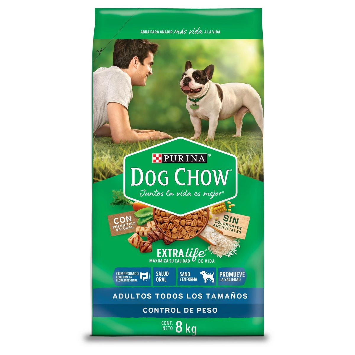 DOG CHOW - Dog Chow Control de Peso Croquetas para Perros 8kg