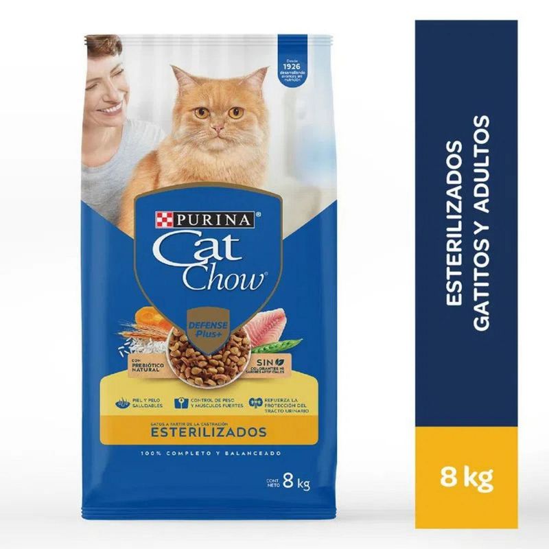CAT CHOW - Cat Chow Esterilizado Croquetas para Gatos 8kg
