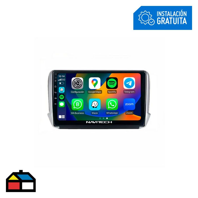 NAVITECH - Autoradio Multimedia Navitech Peugeot 2008 | 208 2014 ? 2018
