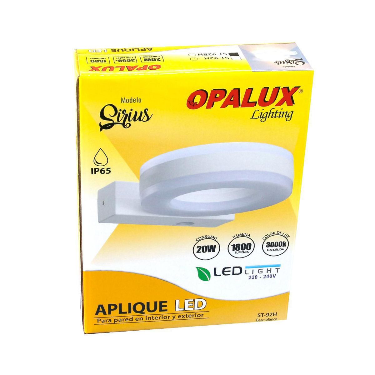 OPALUX - Aplique LED para Pared Interior y Exterior