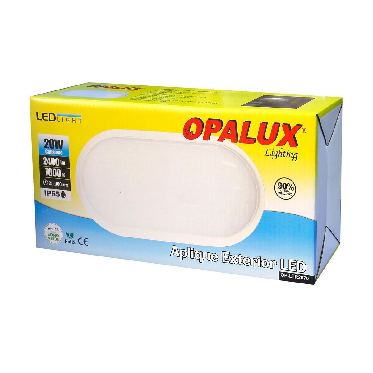 OPALUX - Aplique de Pared Exterior LED Tortuga 20W