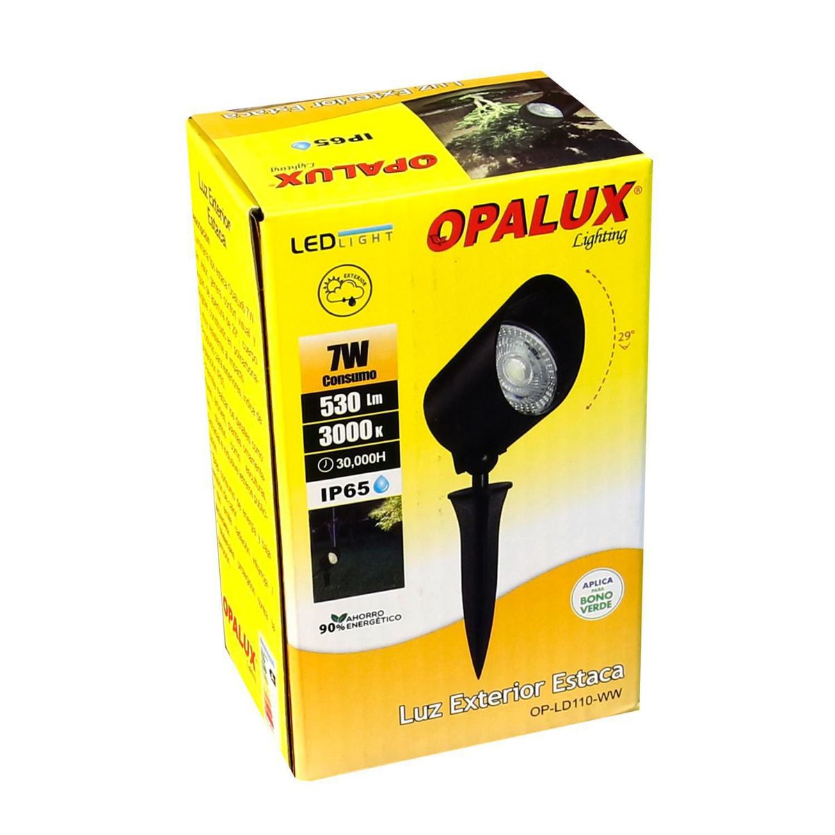 OPALUX - Estaca para Exterior Luz Cálida LED IP65 7W