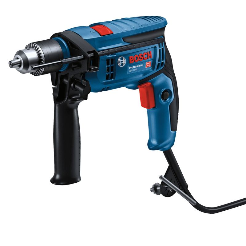 BOSCH - Taladro Percutor Eléctrico 750 W GSB 13 RE Bosch (Caja de Cartón)