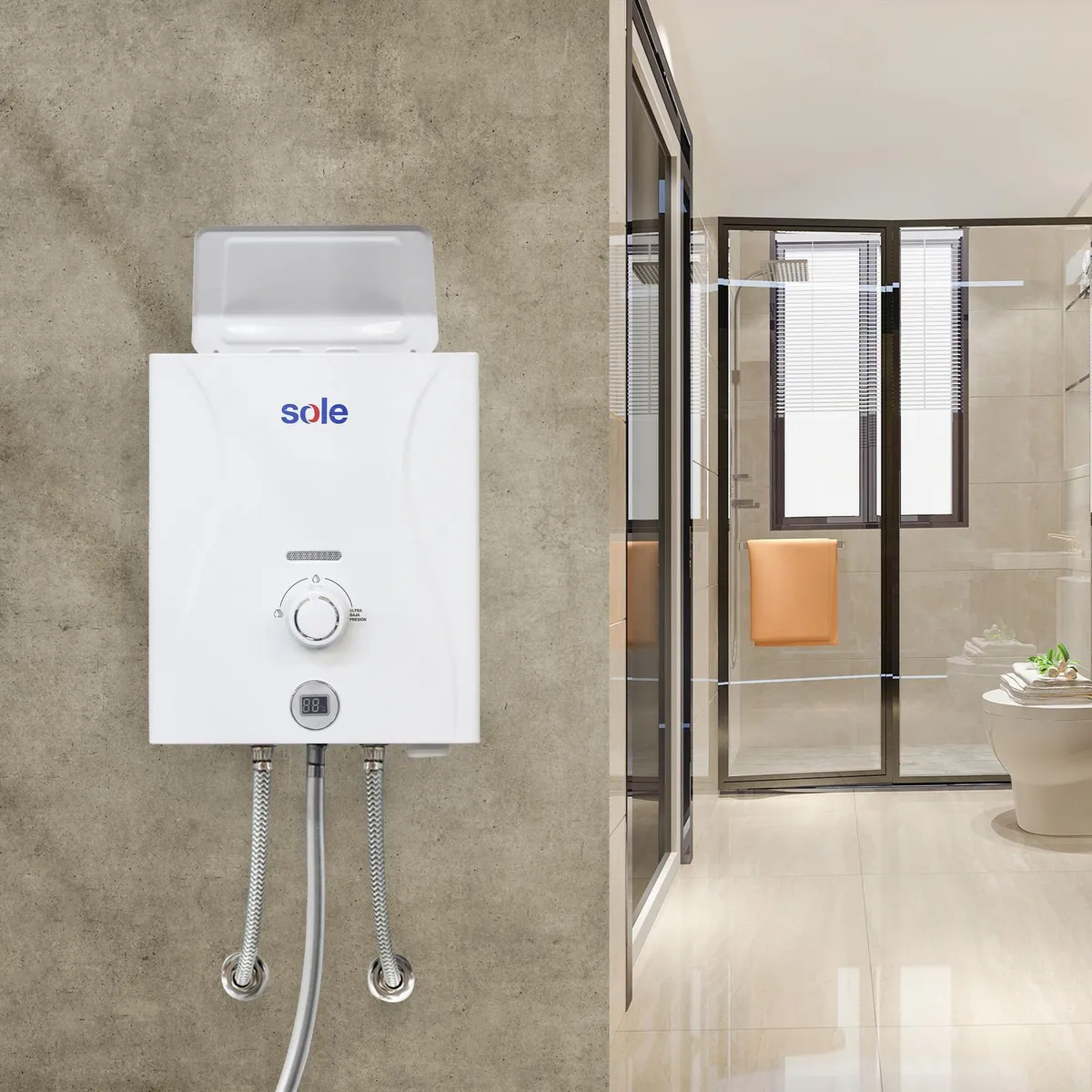 SOLE - Calentador Instantáneo Sole Control Total Gn 5.5L C/Acc