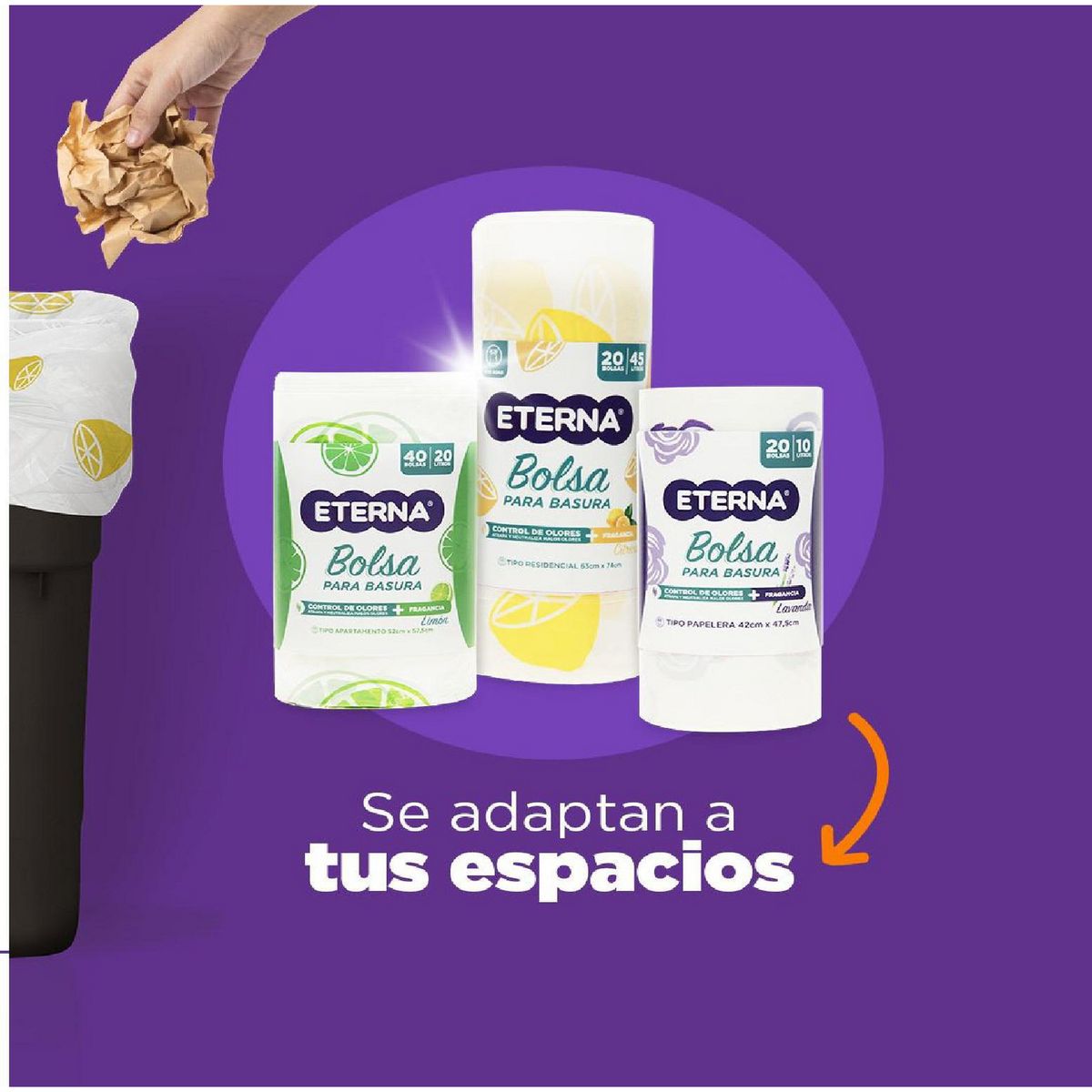 ETERNA - Pack de Bolsas Aroma Peque 3und