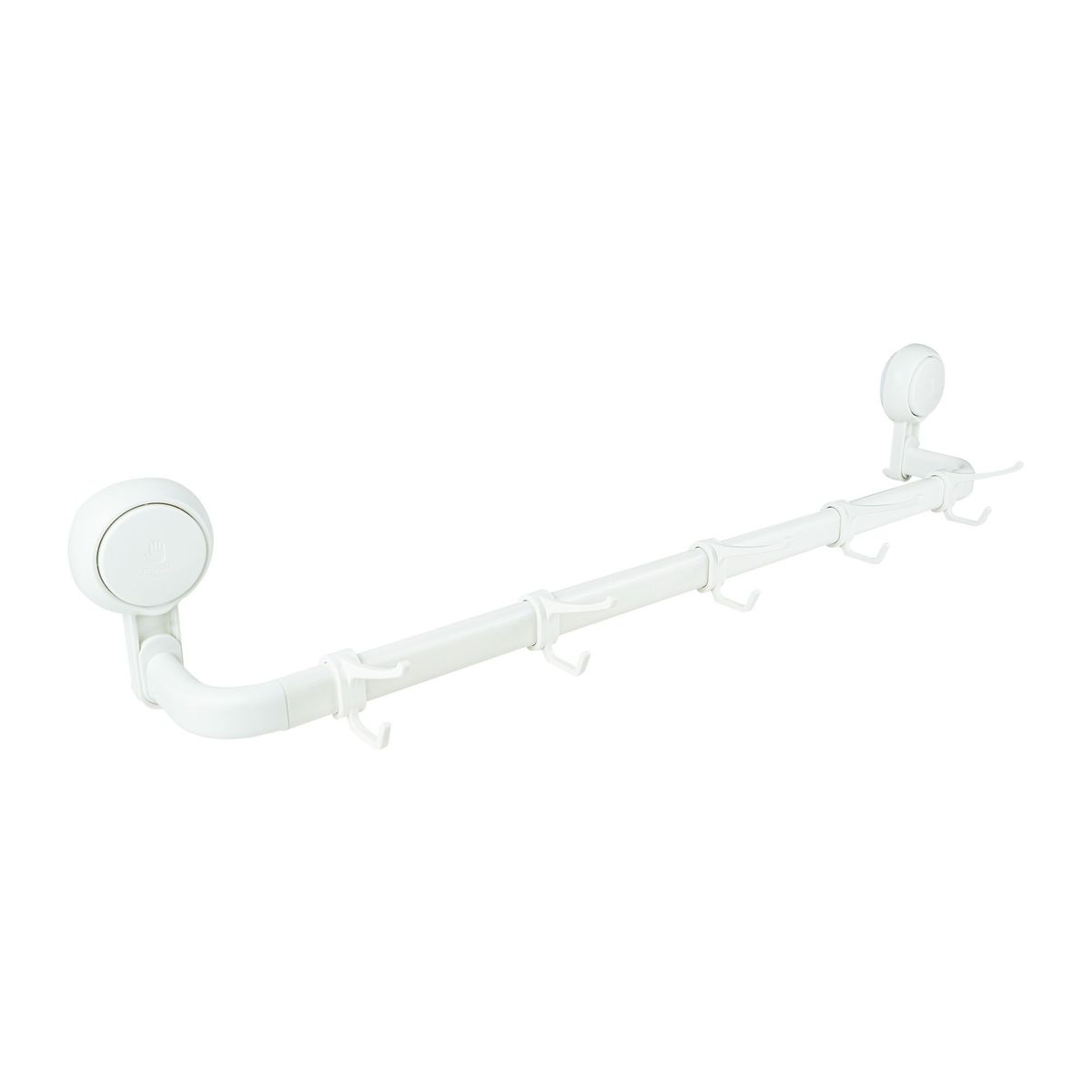 BASA - Organizador de Baño Toallero con Succión Blanco