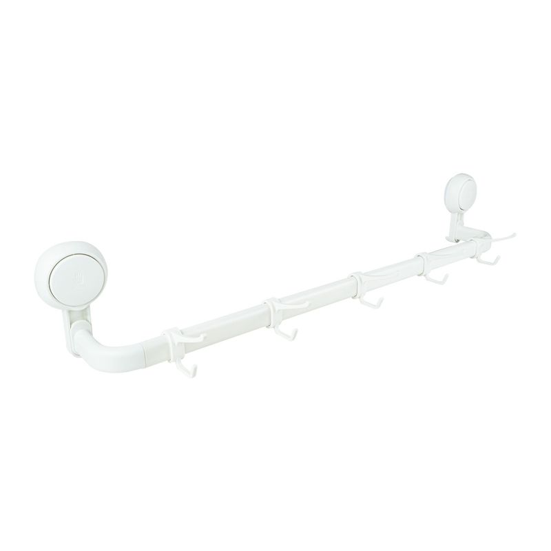 BASA - Organizador de Baño Toallero con Succión Blanco