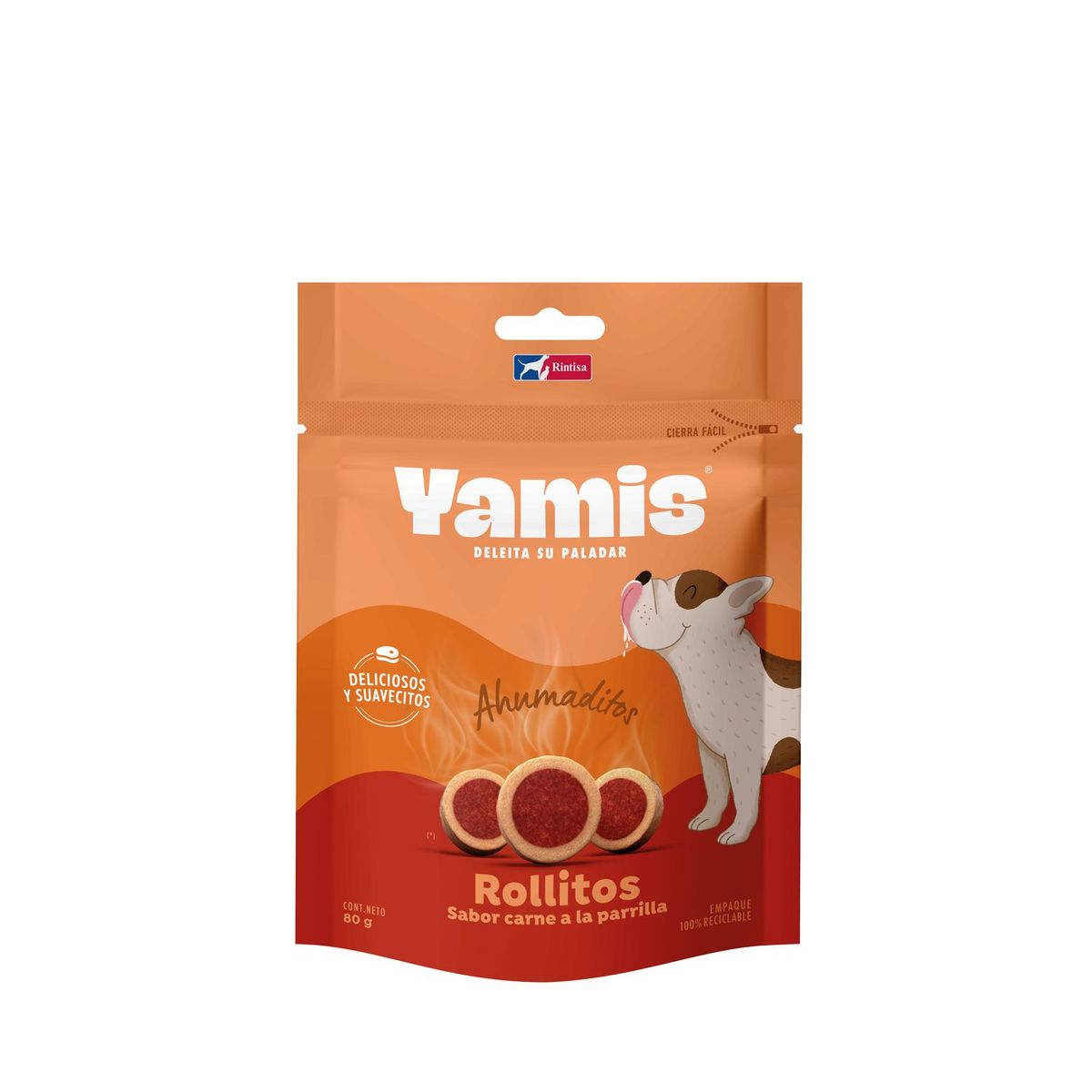  - Rollitos Sabor Carne a la Parrilla Yamis 80G