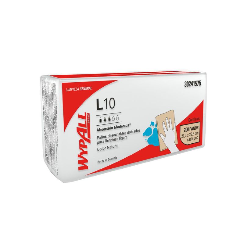 WYPALL - Papel Toalla Interfoliada Wypall L10 200 Paños