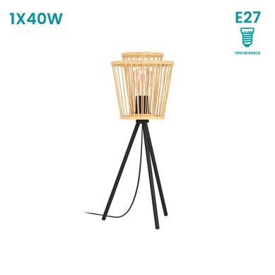 L�mpara de Mesa Hykeham 1 Luz E27