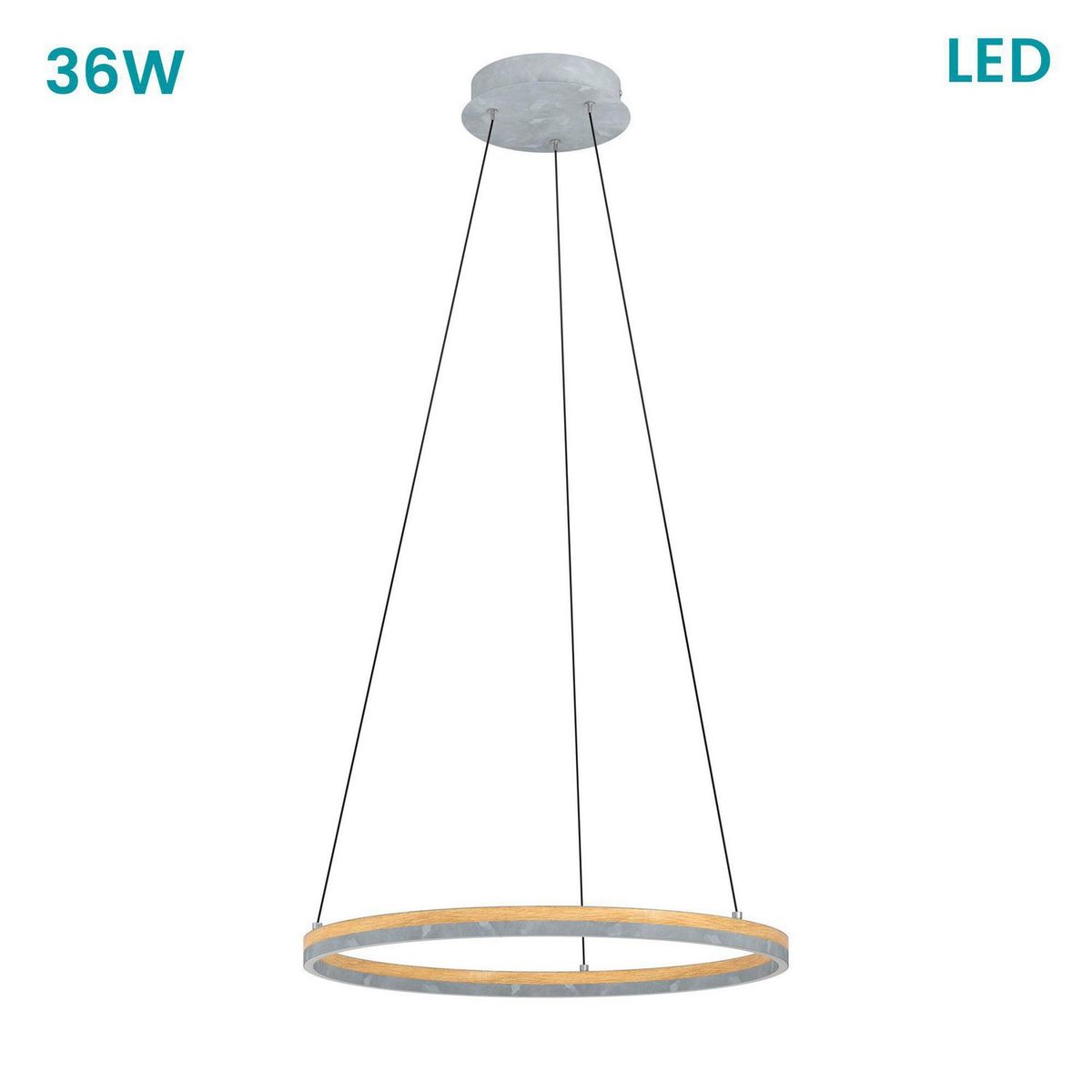 EGLO - Lámpara Colgante Cadinaro LED 1 Luz 36W