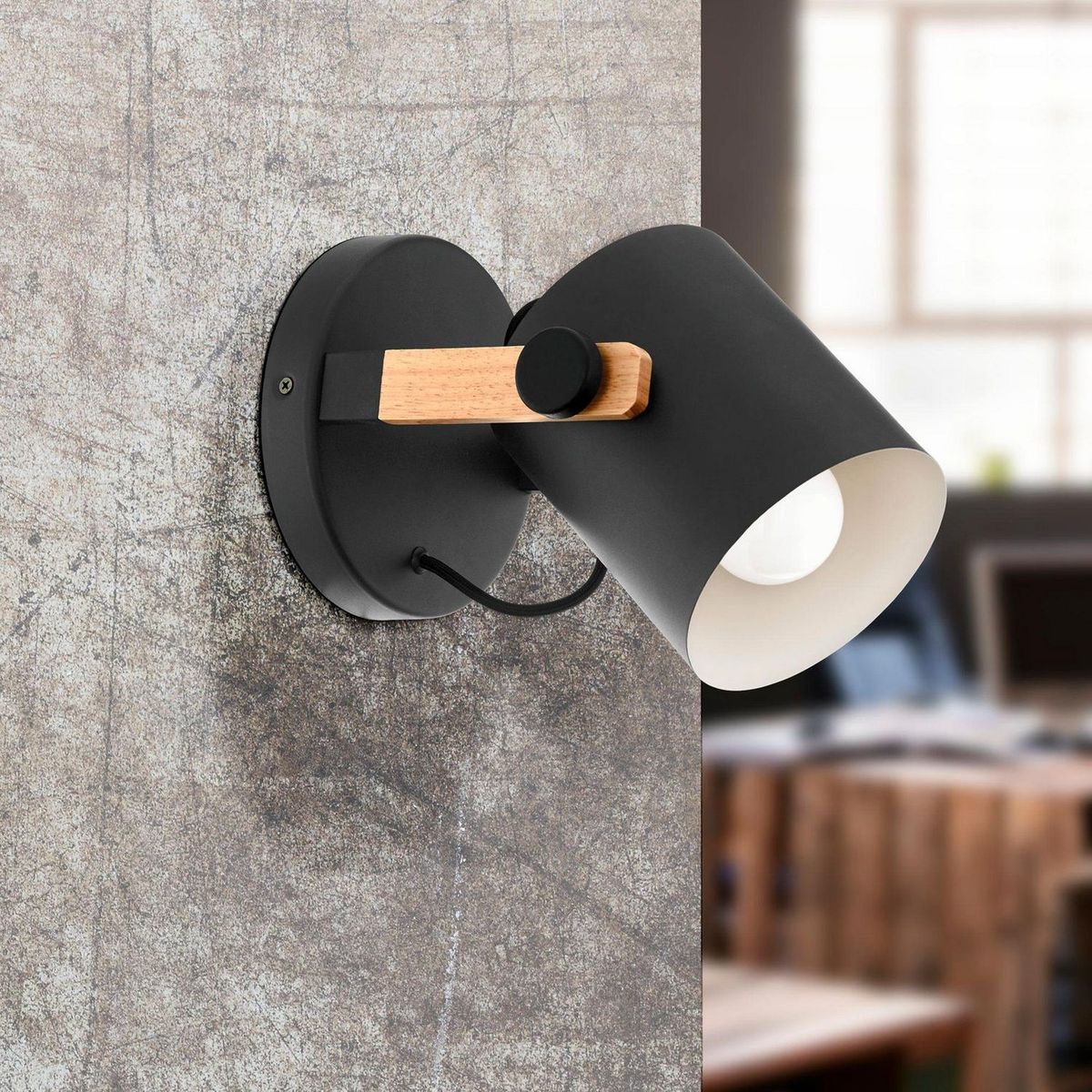 EGLO - Lámpara de Pared Hornwood 1 Luz E27