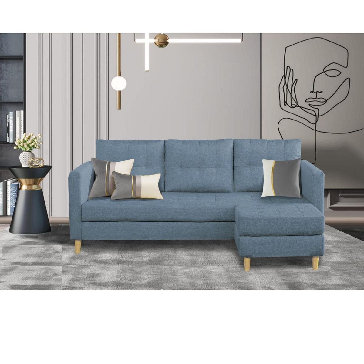 CASA BELLA - Seccional 3 Cuerpos Intercambiable Trento