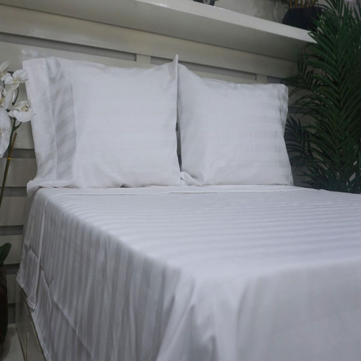 GENERICO - Sábana Premium Satinada 1.5 Plazas Blanco