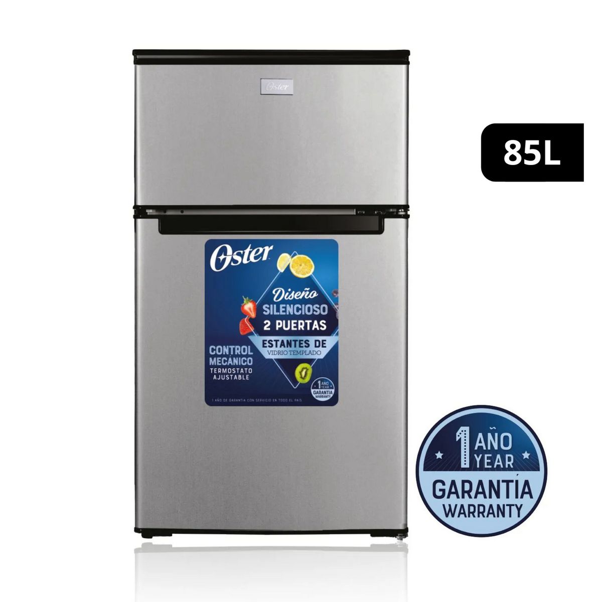 OSTER - Frigobar Oster 85 Lt OSPMB233BV Silver