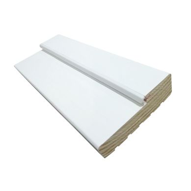Marco Aspen Pino Finger Clear Pet Text. Blanco Recto 32X90X2120Mm (Vano 100) C/Rebajo 49 C/Burlete Simple