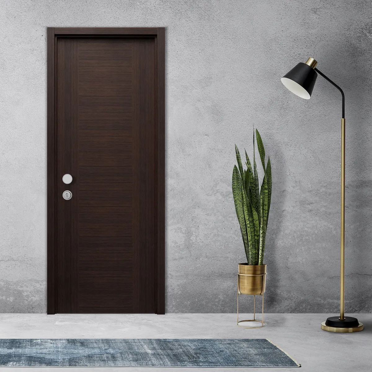 ARES - Puerta Principal HDF Senegal Wengue Relleno Sauerland Tubular