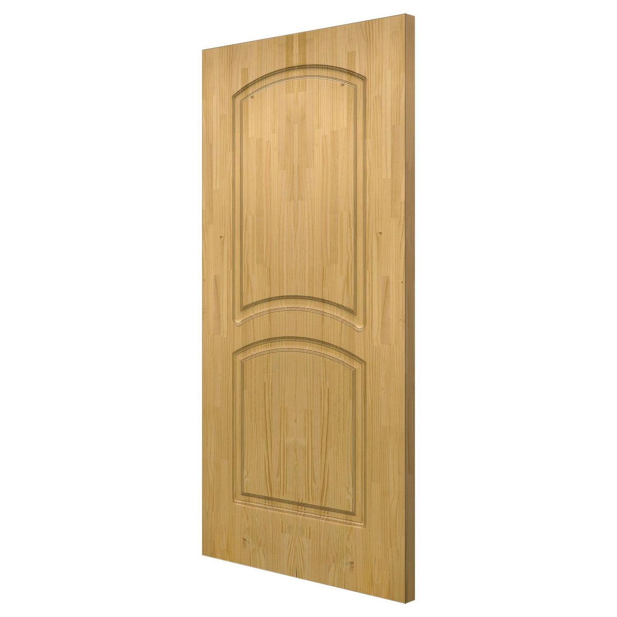 ARES - Puerta de madera Principal Amelia Solida Alistonada Pino 40X750X2070Mm Embolsado