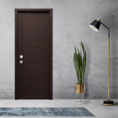 Puerta Principal HDF Senegal Wengue Relleno Sauerland Tubular