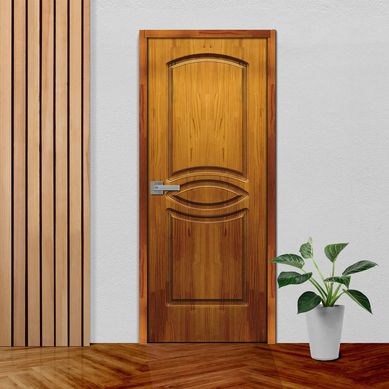 Puerta de madera Principal Cristina Solida Alistonada Pino