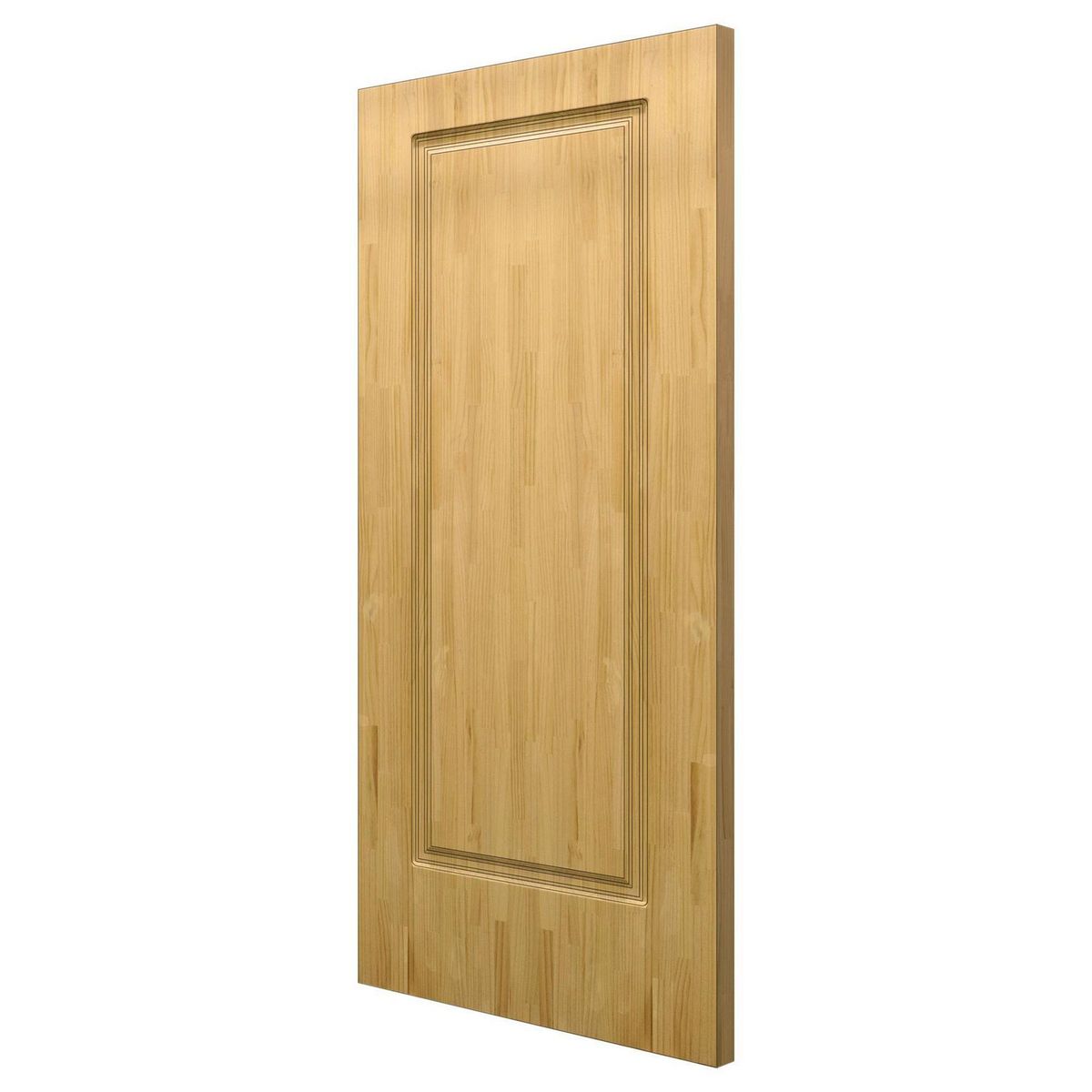 ARES - Puerta de madera Principal Briana Solida Alistonada Pino 40X950X2070Mm Embolsado