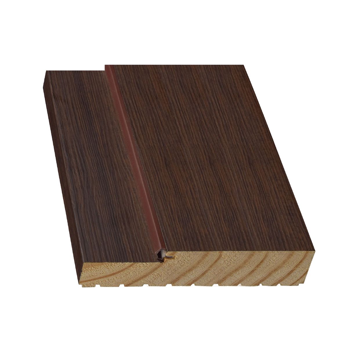 ARES - Marco Senegal Pino Finger Clear C/. Pet Wengue Mix Recto 32X90X2120Mm (Vano 100) C/Rebajo 49 C/Burlete Simple