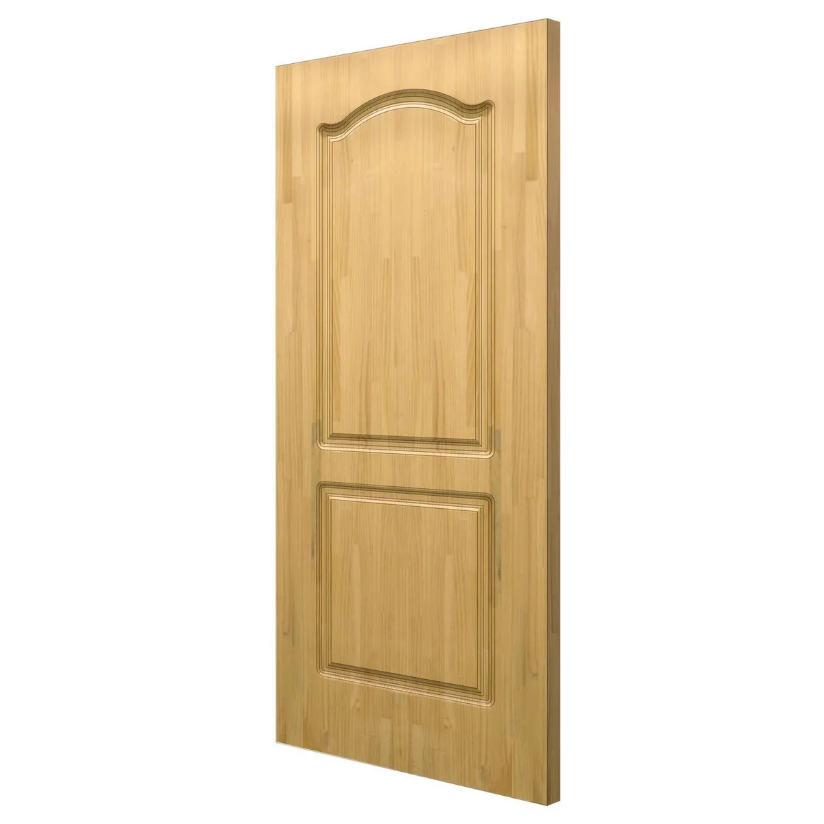 ARES - Puerta Principal de madera Rocio Solida Alistonada Pino