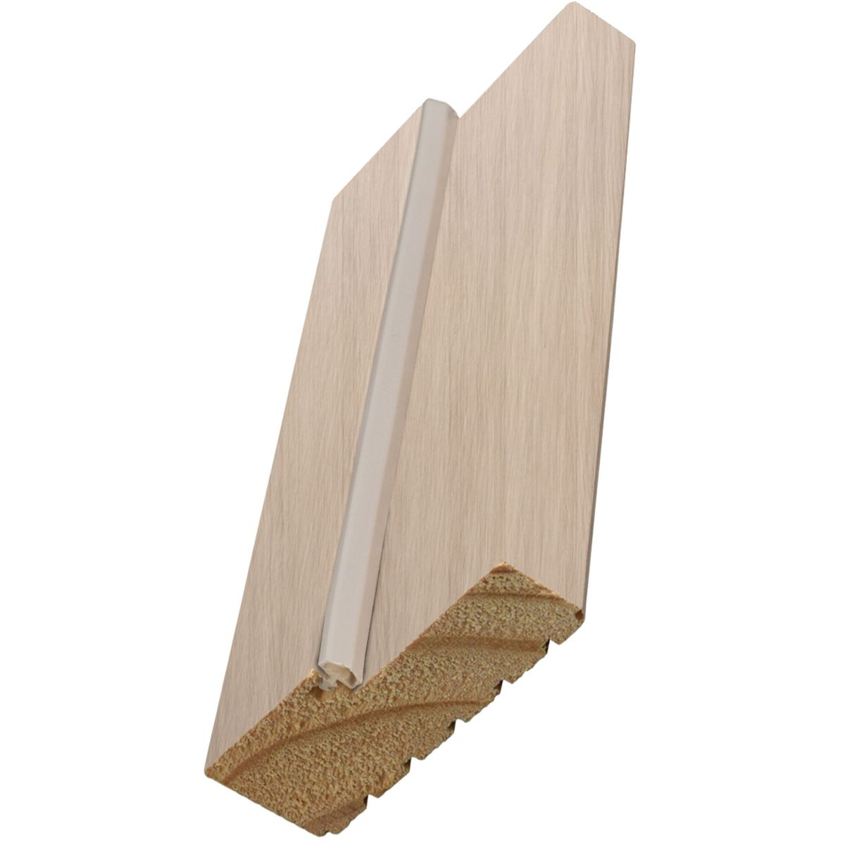 ARES - Marco Ontario Pino Finger Clear C/Pet Txt Teka Recto 32X90X2120Mm (Vano 100) C/Rebajo 49 C/Burlete Simple