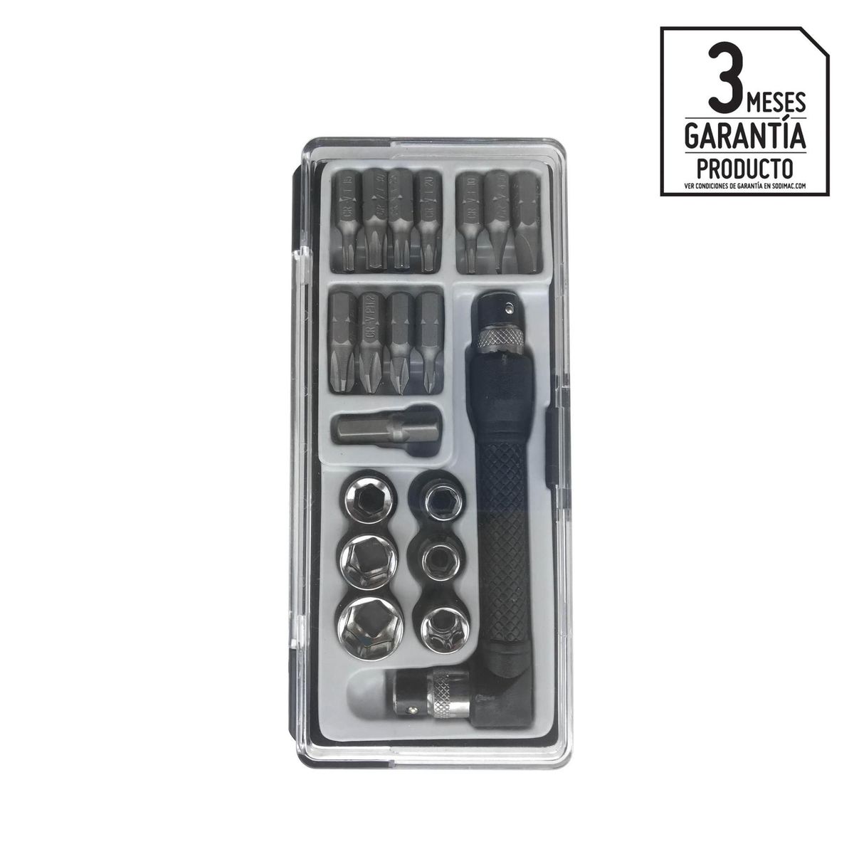 KARSON - Set De Puntas y Dados Metal 19 Piezas Karson