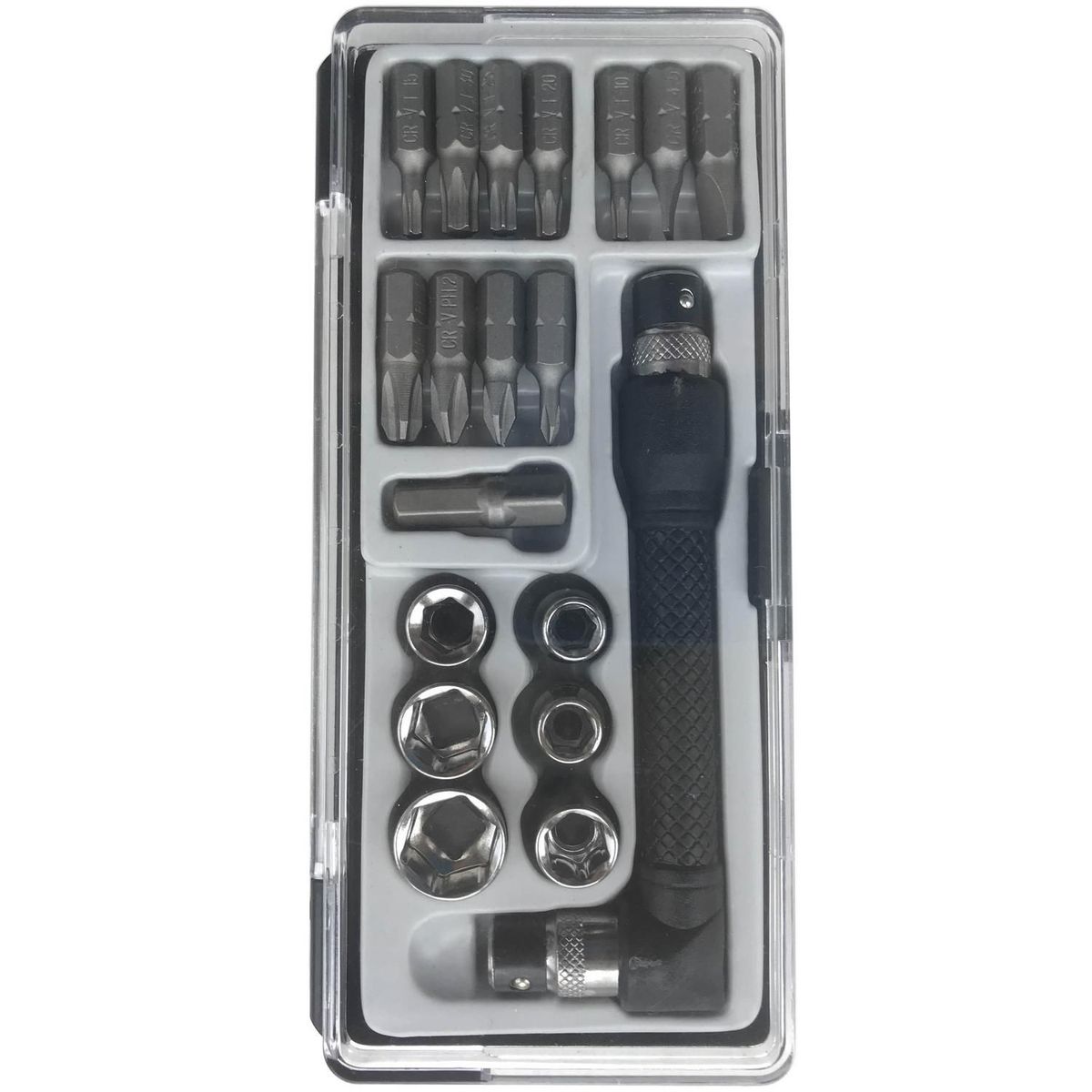 KARSON - Set De Puntas y Dados Metal 19 Piezas Karson