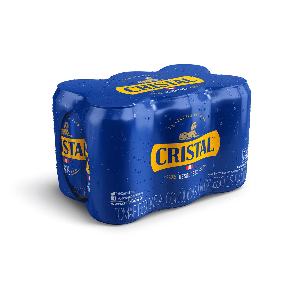 TOTTUS - Six Pack Cerveza Cristal Lata x355 Ml