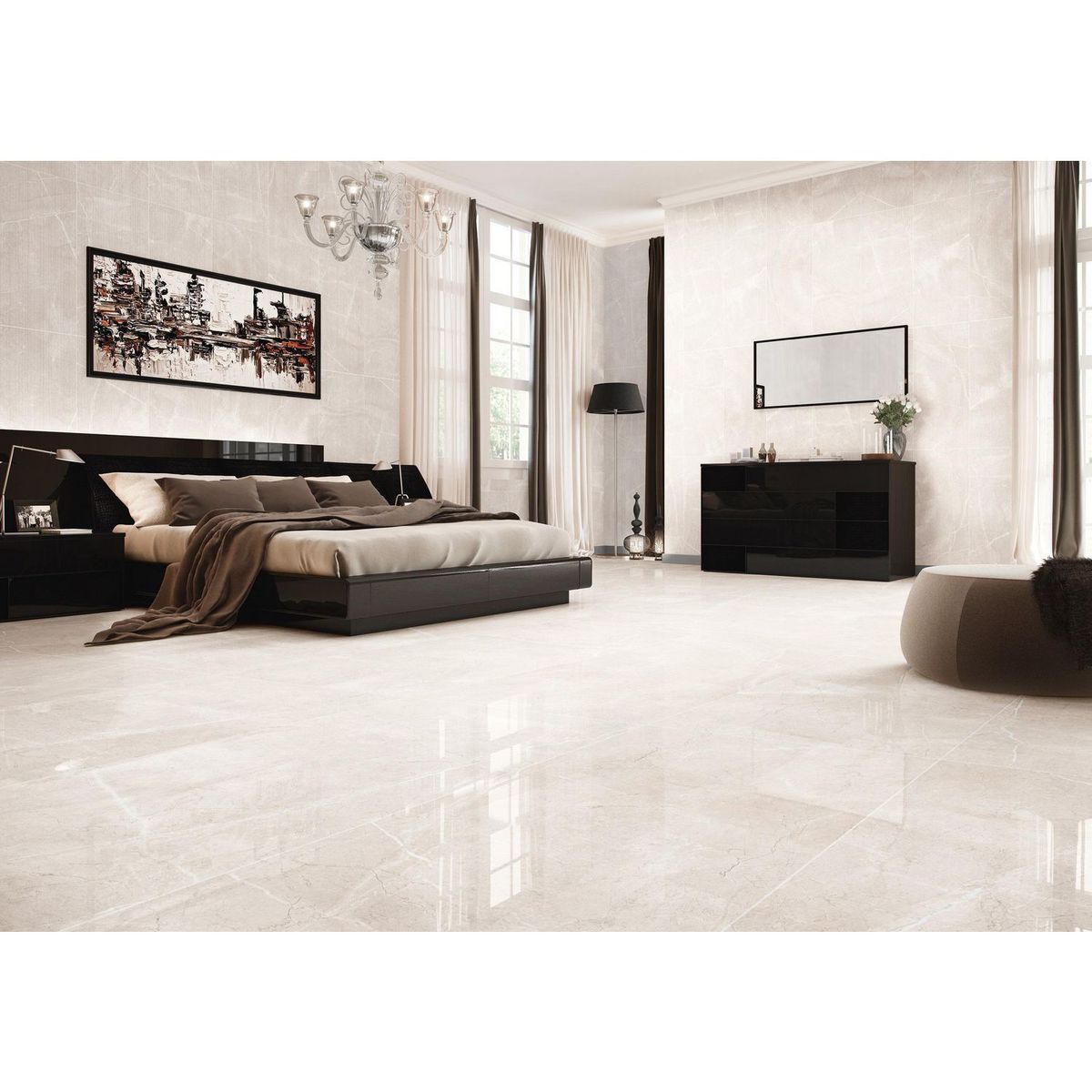 SAN LORENZO - Porcelanato Hueso Marmol 60x120cm 2.16m2