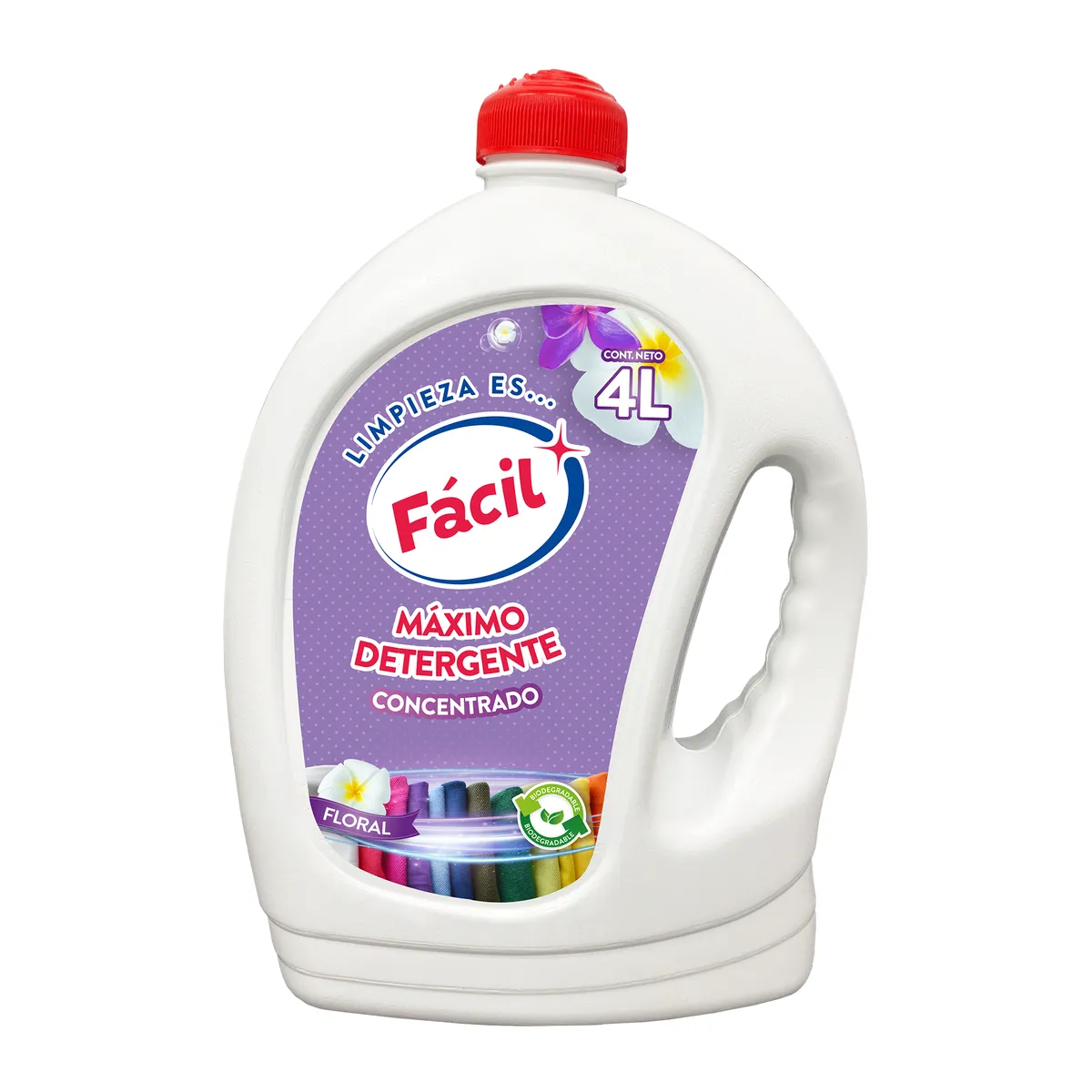 GENERICO - Detergente Líquido Facil Aroma Floral 4L