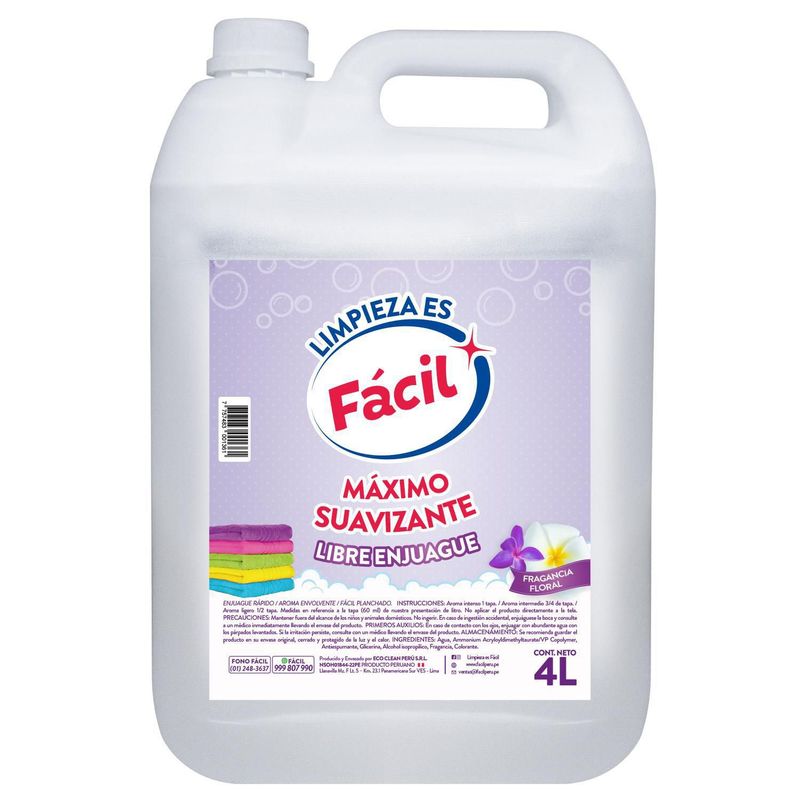 GENERICO - Suavizante Facil Floral 4 Litros