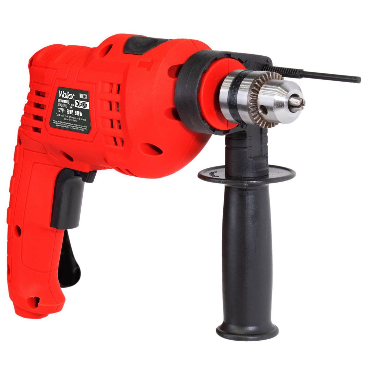  - Taladro Percutor Eléctrico Wolfox 1/2" 500W WF0002