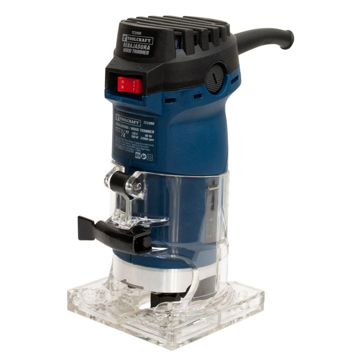  - Fresadora Eléctrica de Palma 1/4" 500W TC5985 Toolcraft