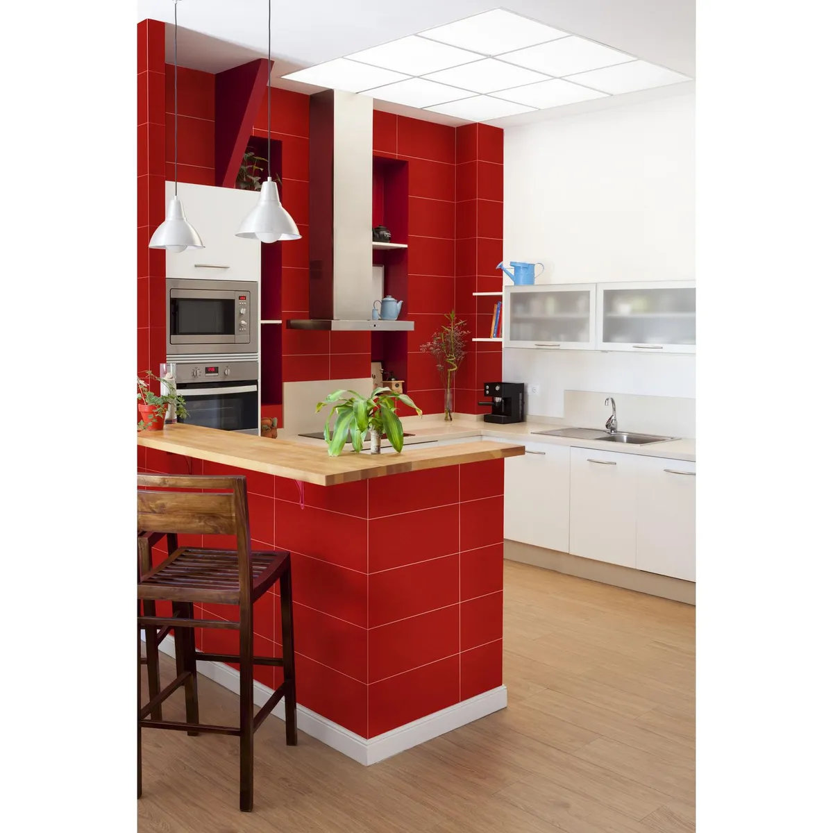 GALA - Cerámica Rojo Liso 60x60cm 1.44m2 Prisma