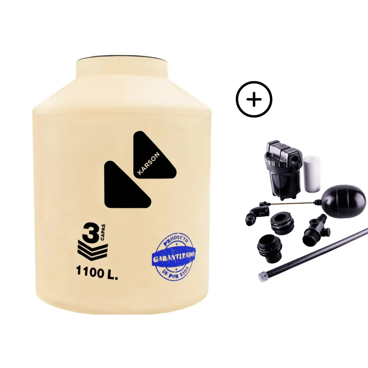 KARSON - Tanque de Agua Arena Karson 1100 L + Accesorios